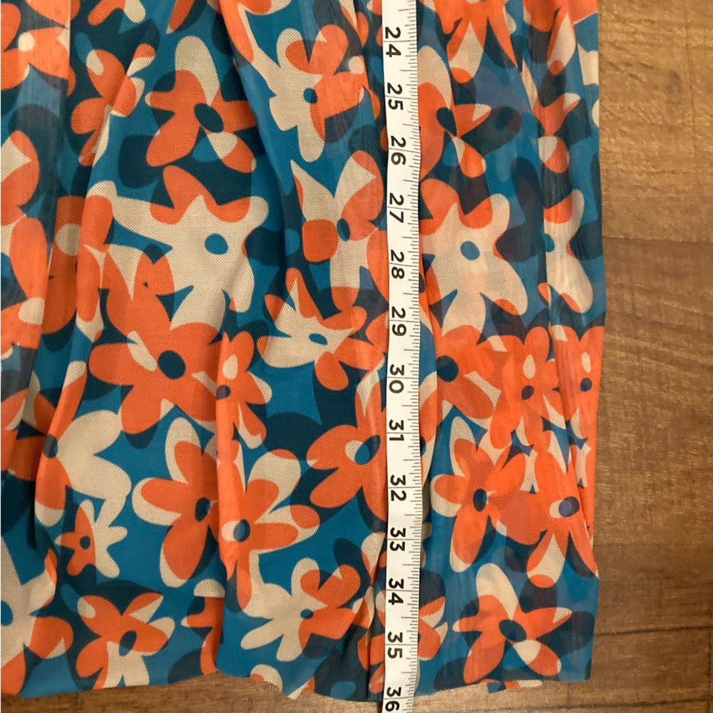 BloomChic NWT Floral Swim Dress in Teal/Coral/White Women’s Plus 26 - Picture 13 of 13